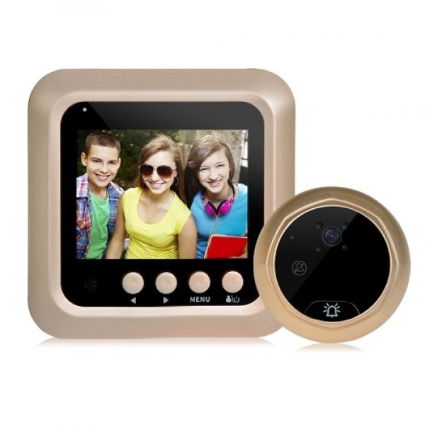 Digital Door Viewer Peephole Door Camera Doorbell Night Vision Photo Shooting Digital Door Monitoring for Home Security