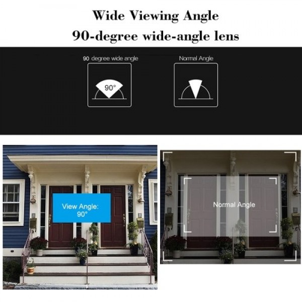 Digital Door Viewer Peephole Door Camera Doorbell Night Vision Photo Shooting Digital Door Monitoring for Home Security