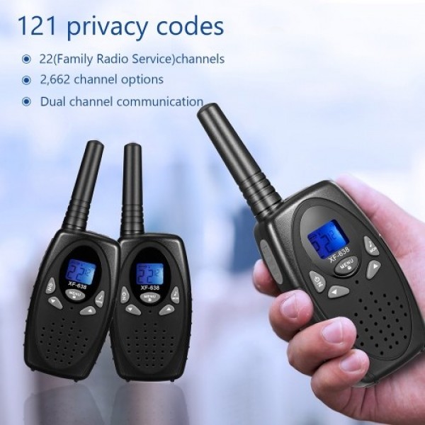 Two Way Radio for Adults Kids 22 Channel 0.5W Walkie Talkie Long Range with Noise Canceling VOX for Camping Hiking Cycling Cruis