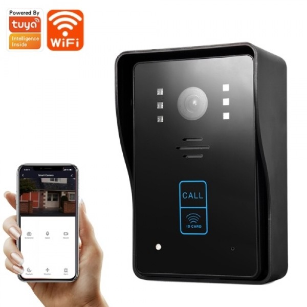 WIFI Smart Video Intercom Doorbell WiFi Video Doorbell Camera Waterproof Electronic Doorbell with HD Video Motion Dectetion 2-Wa