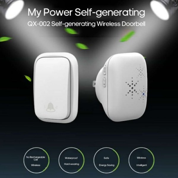 Domestic W-ireless Doorbell Self-generating Music Doorbell Long-distance Waterproof Remote-Control Doorbell