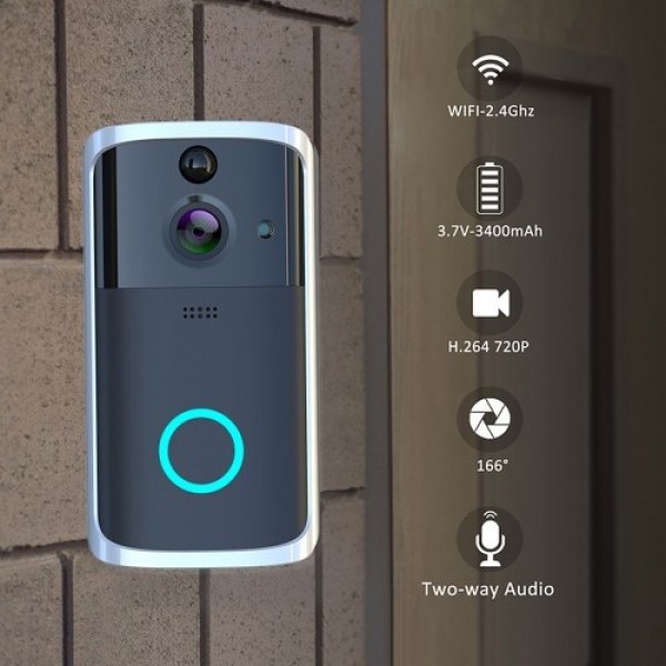 M7 WiFi Visual Video Phone Door Bell Wirelessly Smart DoorBell