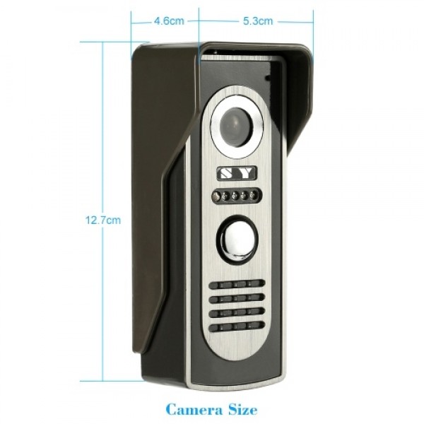 7” Wired Video Door Phone System Visual Intercom Doorbell with Indoor Monitor and Outdoor Camera support Unlock Infrared Night V