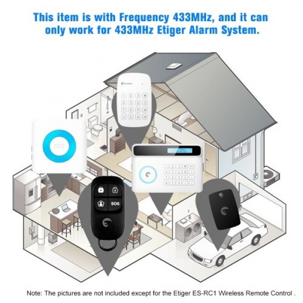 Etiger ES-RC1 433MHz Wireless Remote Controller