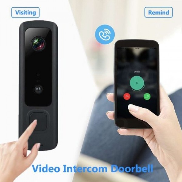 Wireless Video Doorbell 720P Visual Real-time Intercom Wi-Fi Video Bell