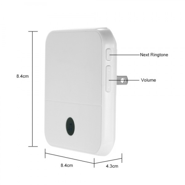 HD 1080P WiFi Smart Wireless Security Doorbell with 8G TF Card 1 Wireless Doorbell Chime