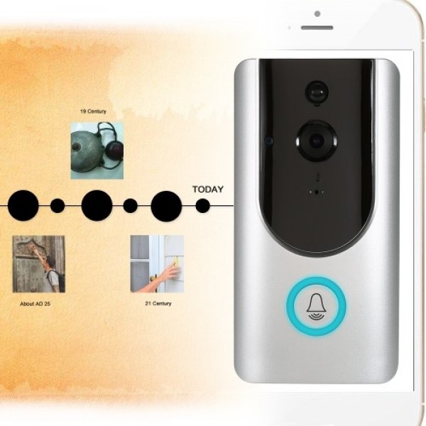 HD 1080P WiFi Smart Wireless Security Doorbell with 8G TF Card 1 Wireless Doorbell Chime