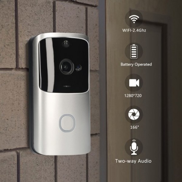 Wi-Fi Video Doorbell Wireless 720P Visual Real-time Intercom Video Bell