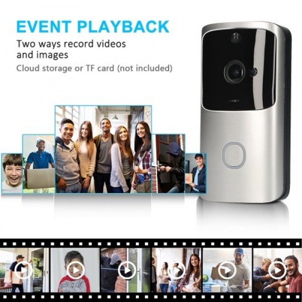 Wi-Fi Video Doorbell Wireless 720P Visual Real-time Intercom Video Bell