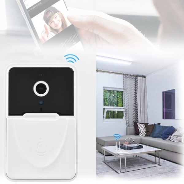 Wireless Video Doorbell Camera Visual Smart Security Doorbell with Motion Detection Night Vision 2-Way Audio Real-Time Monitorin