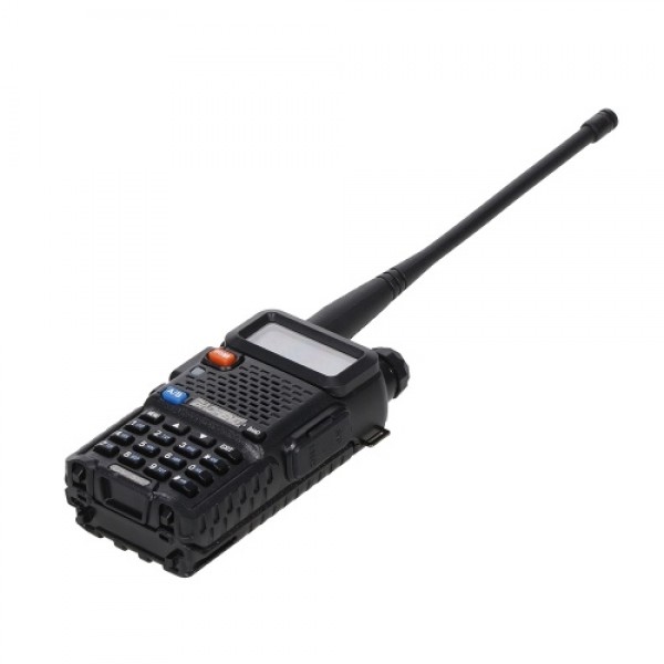 BAOFENG BF-UV5R FM Transceiver Dual Band Handheld Transceiver 128CH Amateur Portable Radio Long Standby Black