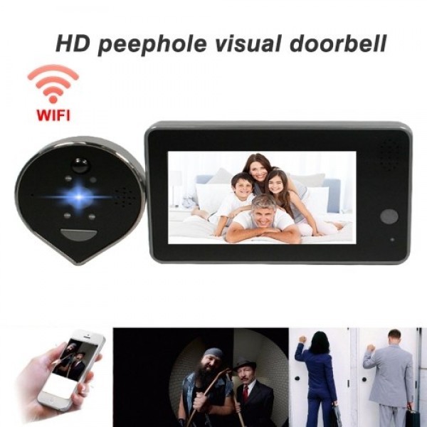 HD 1080P Peephole Door Camera Doorbell