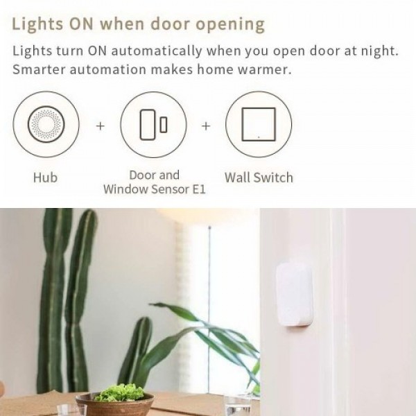 2021 Aqara Door and Window Sensor E1 ZigBee Wireless Connection APP Control Smart Home Devices Work with Mijia APP HomeKit