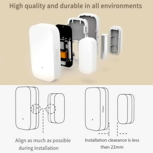 2021 Aqara Door and Window Sensor E1 ZigBee Wireless Connection APP Control Smart Home Devices Work with Mijia APP HomeKit