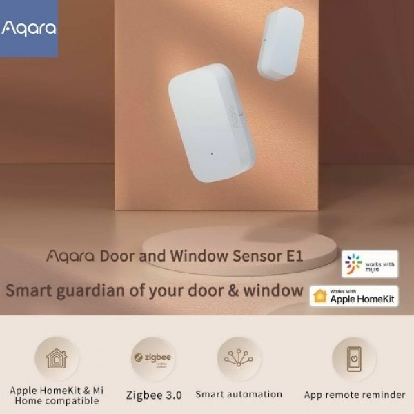 2021 Aqara Door and Window Sensor E1 ZigBee Wireless Connection APP Control Smart Home Devices Work with Mijia APP HomeKit