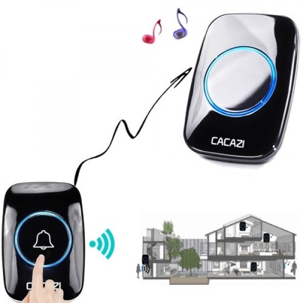 Waterproof  Wireless Doorbell LED Indicator Door Chime