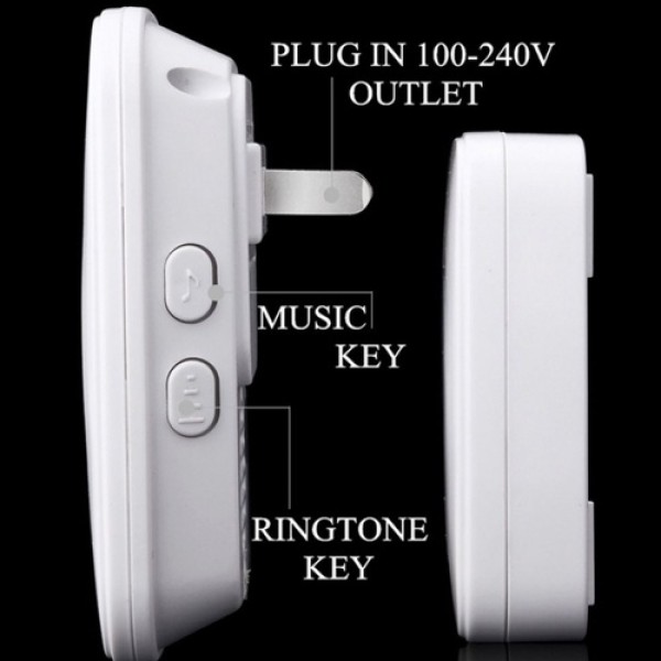 Waterproof  Wireless Doorbell LED Indicator Door Chime