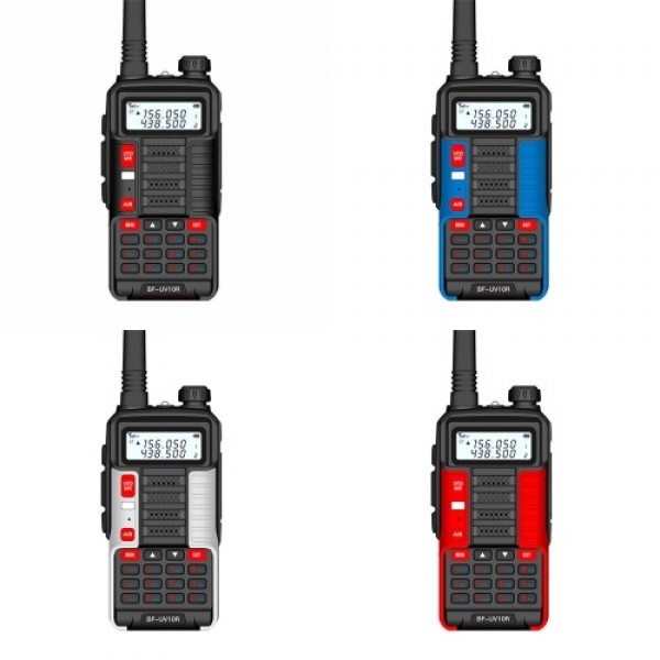 BAOFENG UV-10R Walkie Talkie Dual-Band Portable Ham Radio VOX Function 5-10KM Long Range Noise Reduction Red, EU Plug