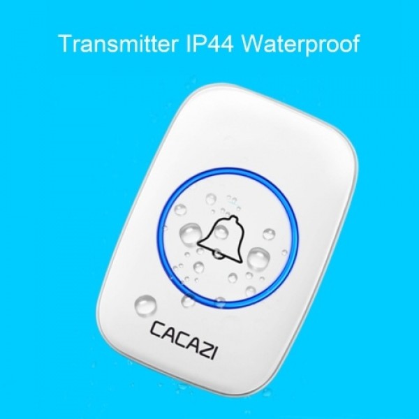 Wireless Doorbell Receiver Transmitter Battery Powered Simple Outside Waterproof Intelligent Remote Control