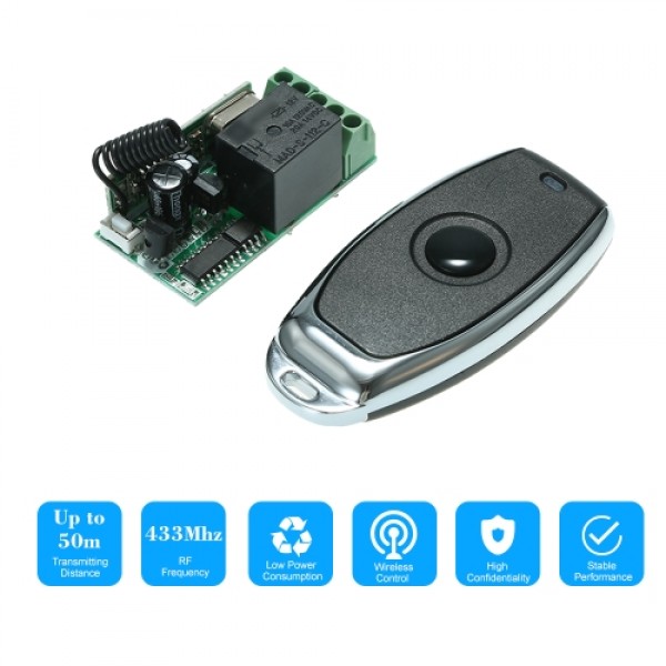 433Mhz DC 12V Universal RF Remote Control Switch