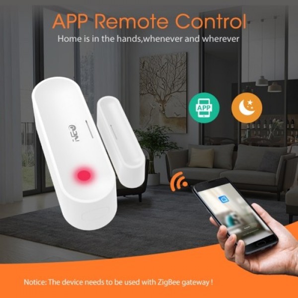 NEO ZigBee Door Sensor Tuya APP Control Door Window Opening Security Alarm Sensor Magnetic Switch Wireless Detector Smart Home