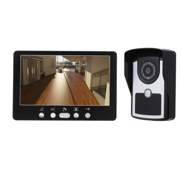 7 inch Monitor HD Camera Video Door Phone Doorbell Intercom System