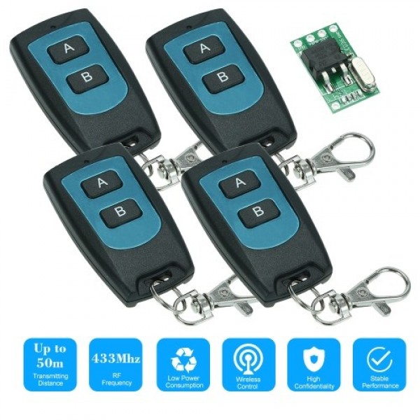 433Mhz DC 7V-36V Wireless Remote Control Switch