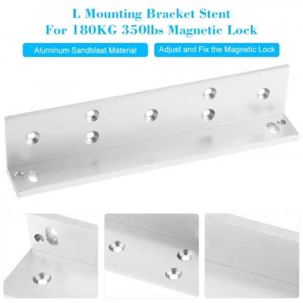 L Mounting Bracket Stent For 180KG 350lbs Magnetic Lock Door Aluminium Alloy Holder Stand