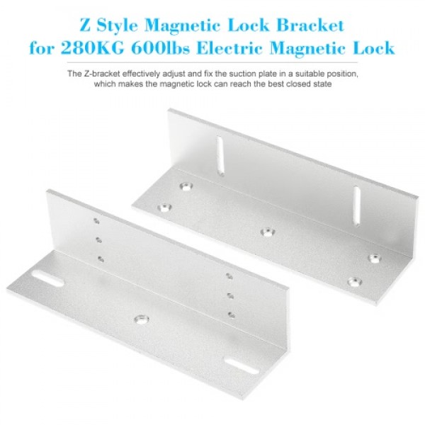 Z Holder Stand Stents For 280KG 600lbs Holding Force Magnetic Lock Door Aluminium Alloy Mounting Magnetic Lock Bracket