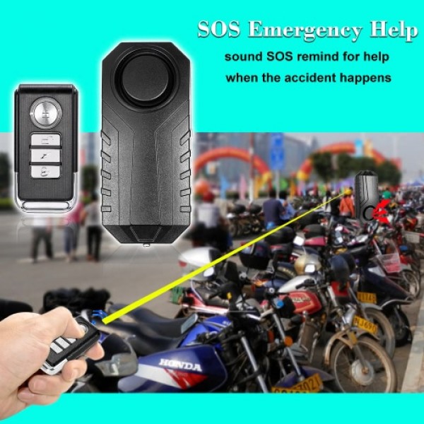 Bicycle/ Electric Tricycle/ Door/ Window Vibration Alarm Intelligent Anti-theft  Alarm Wireless Remote Control Alarm Supper Loud