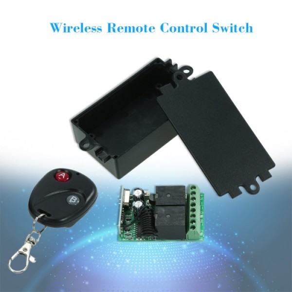 433Mhz DC 12V 2CH Universal Wireless Remote Control Switch