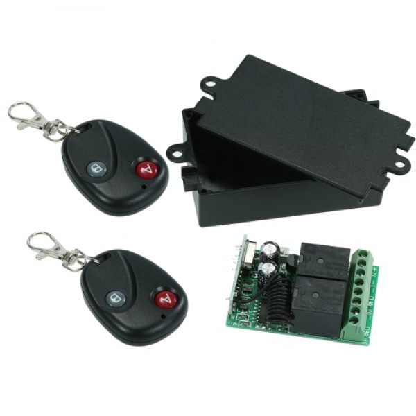 433Mhz DC 12V 2CH Universal Wireless Remote Control Switch