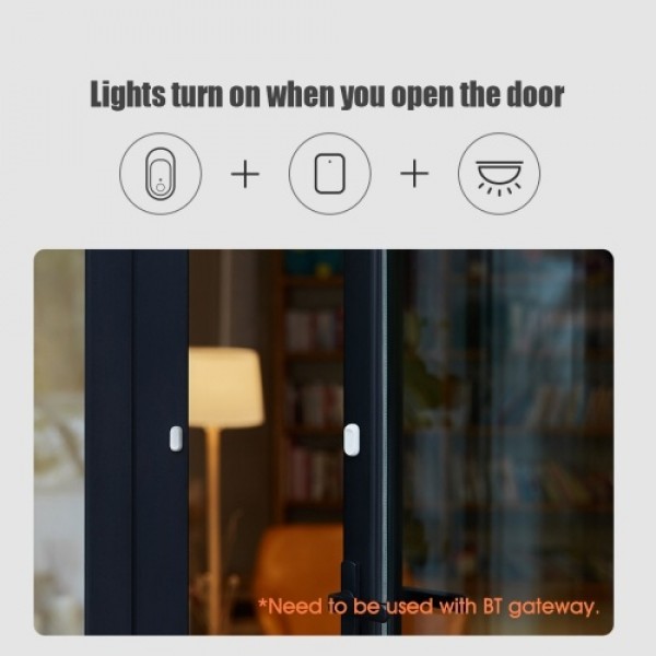 Qingping Smart Door &amp; Window Sensor BT5.0 Wireless Detector Mijia APP Remote Viewing Opening Closing Records Mobile Phone Se