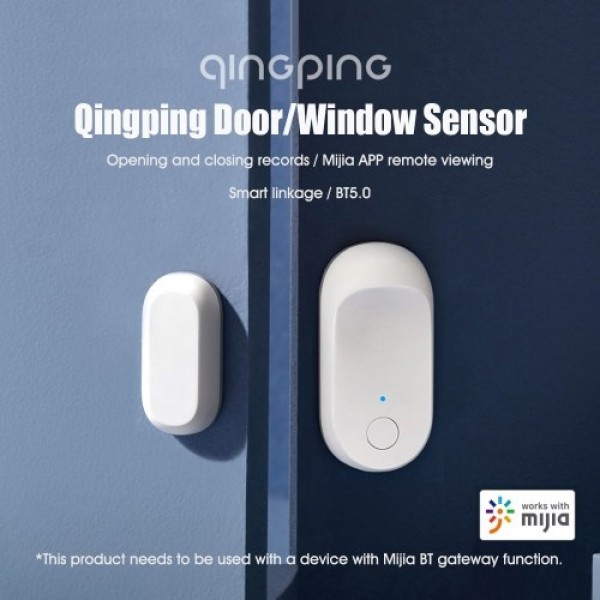 Qingping Smart Door &amp; Window Sensor BT5.0 Wireless Detector Mijia APP Remote Viewing Opening Closing Records Mobile Phone Se