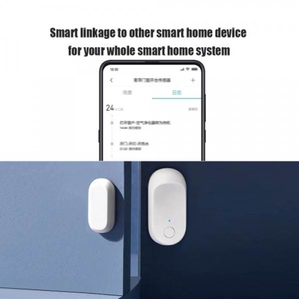 Qingping Smart Door &amp; Window Sensor BT5.0 Wireless Detector Mijia APP Remote Viewing Opening Closing Records Mobile Phone Se