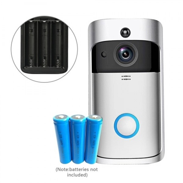 Wireless Video Doorbell 720P Visual Real-time Intercom Wi-Fi Video Bell PIR Detection