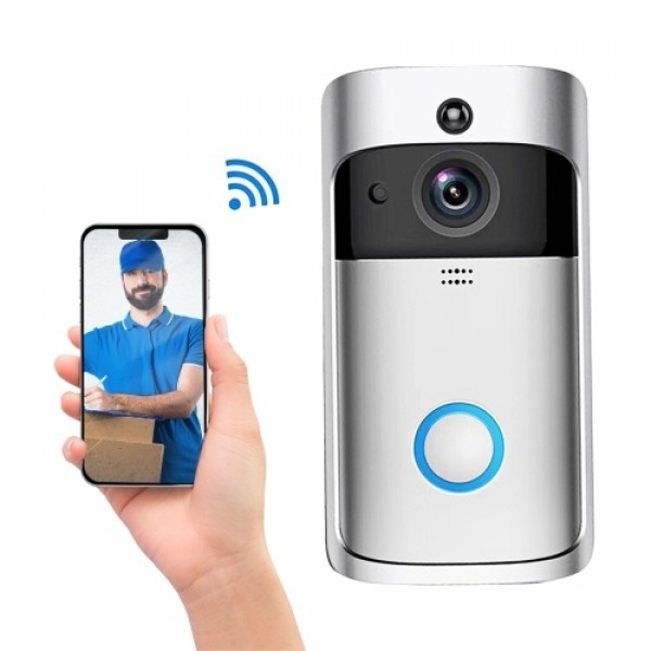 Wireless Video Doorbell 720P Visual Real-time Intercom Wi-Fi Video Bell PIR Detection