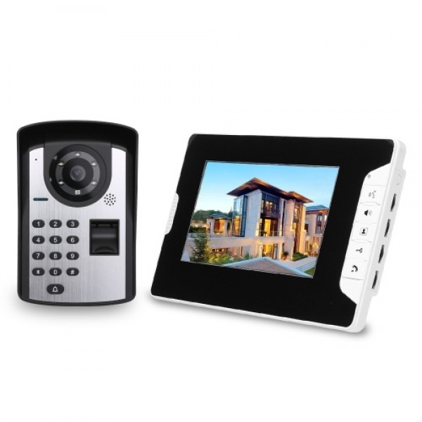 7 inch Monitor Fingerprint Password Remote Control HD Camera Video Door Phone Doorbell Intercom System Wireless Unlocks