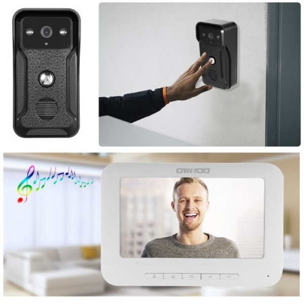 OWSOO 7 inch Wired Video Doorbell