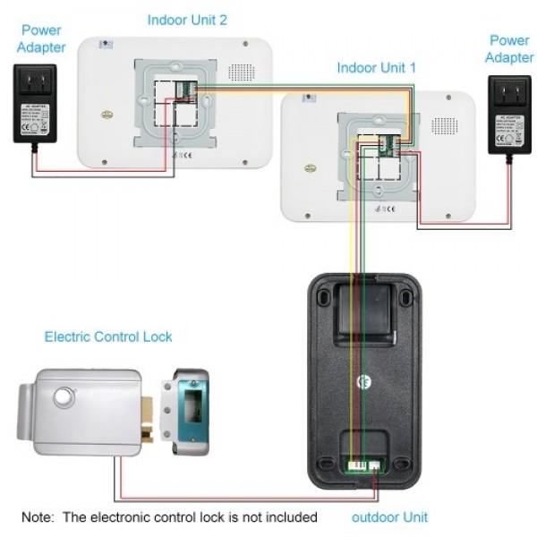 OWSOO 7 inch Wired Video Doorbell