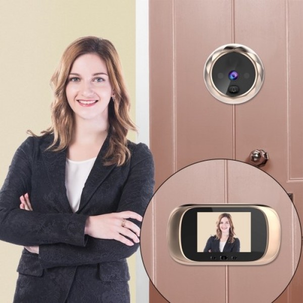 Digital Door Viewer Peephole Door Camera Doorbell 2.8-inch LCD Screen Night Vision Photo Shooting Digital Door Monitoring for Ho