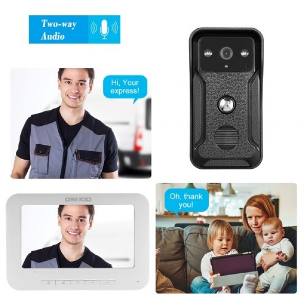 OWSOO 7 inch Wired Video Doorbell