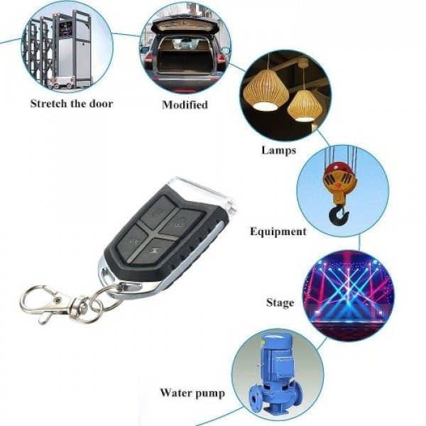 Multi Frequency Copy RF For Electric Garage Door Opener Remote Control Duplicator Key Fob