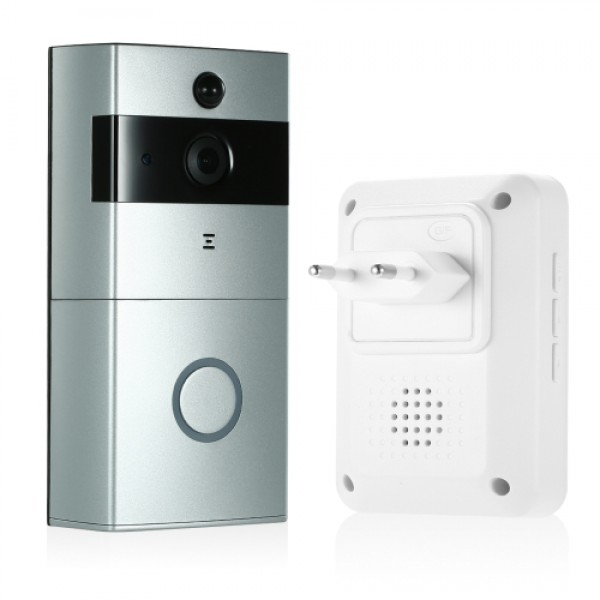 1*720P WiFi Visual Intercom Door Phone+1*Wireless Doorbell Chime