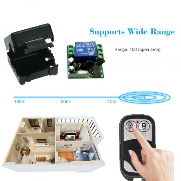 Smart Home Wireless Remote Control  Relay Receiver Transmitter Universal Switch