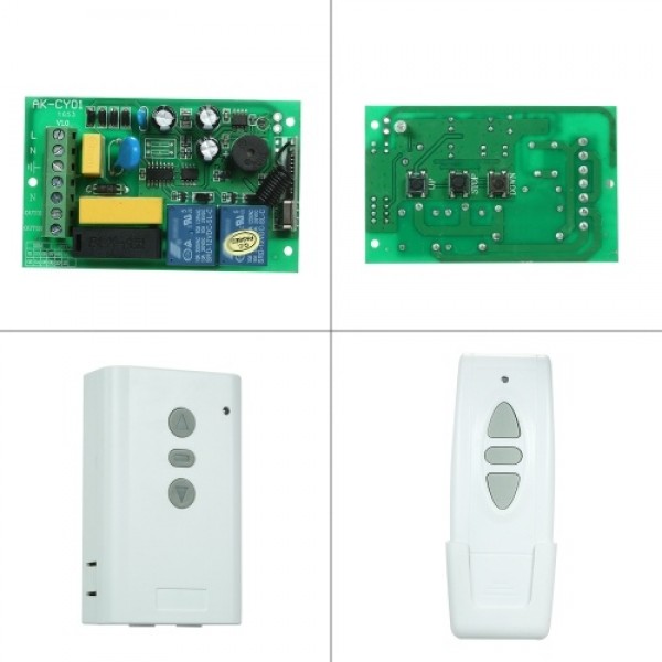 AC220V 2CH 433MHz Intelligent RF Wireless Remote Control