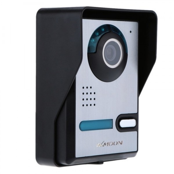 Video Doorbell Video Door Phone with 7'' Color TFT LCD Monitor Screen 5 IR LEDs 16 Music Rings Adjustable Volume Brightness for 