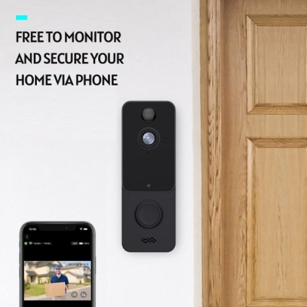 Wireless Video Doorbell 1080P Visual Real-time Intercom Wi-Fi Video Bell