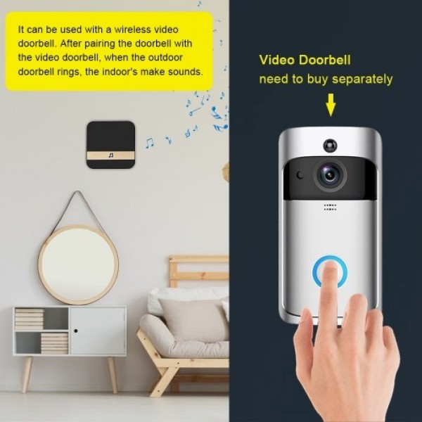 Wirelessly Doorbell Chime Home Ding-Dong Alarm WiFi Smart Door Bell Receiver