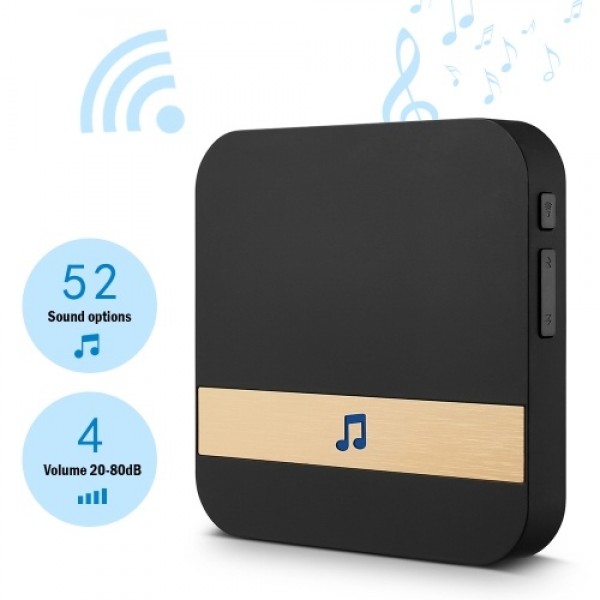 Wirelessly Doorbell Chime Home Ding-Dong Alarm WiFi Smart Door Bell Receiver